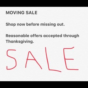 Moving sale!